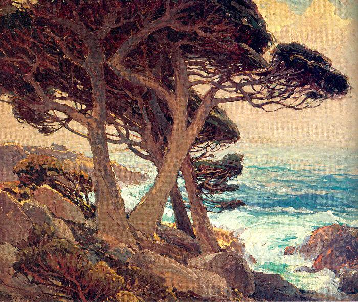Payne, Edgar Alwin Sentinels of the Coast, Monterey oil painting image